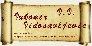 Vukomir Vidosavljević vizit kartica